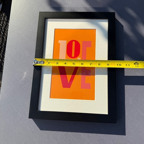 Framed Graphic Art Print ‘Love’ in Black Frame 13x9in - Picture 10 of 13